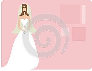 Bride on pink
