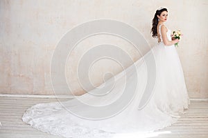 Bride Princess in Royal wedding dress photo