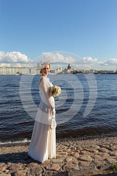 Bride by the river