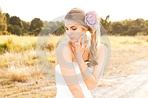 Bride in a Rural Landscape