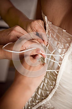 Bride's corset photo