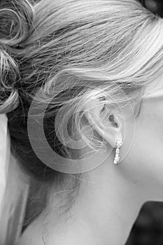 Bride's ear photo