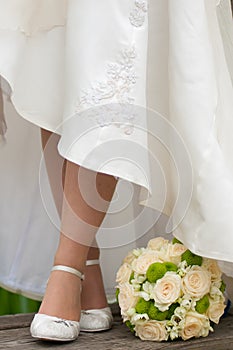 Bride's feet