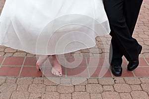 Bride's and Groom's feet