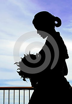 Bride silhouette