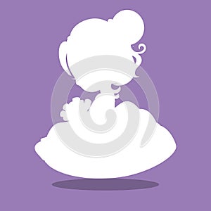 bride silutte white 05