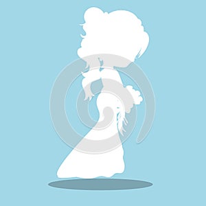 bride silutte white 07