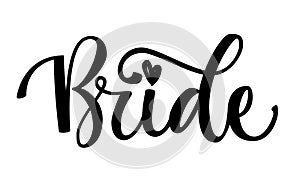 Bride Squad Party simple calligraphy text - Bride