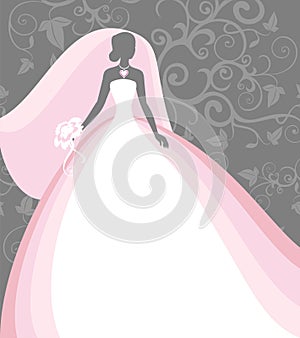 Bride in a veil