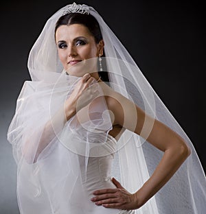 Bride in veil