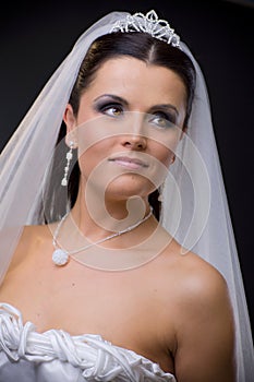 Bride in veil
