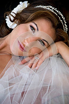 Bride with Veil Close Up