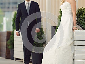 Bride Waiting for Groom