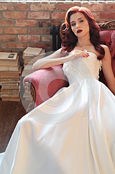 Bride in a wedding dress