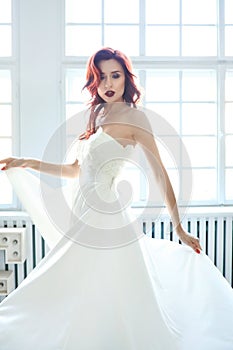 Bride in a wedding dress