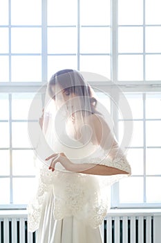 Bride in a wedding dress