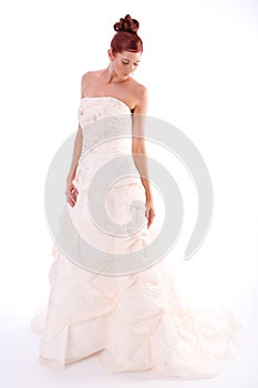 Bride in wedding gown