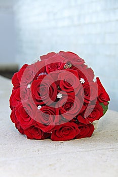 Brides Bouquet of red roses