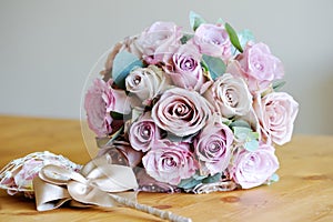 Brides bouquet of roses