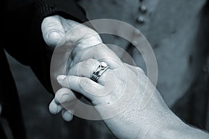 Brides Wedding Ring Hand