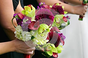 Bridesmaids bouquets photo