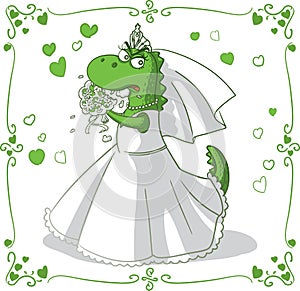 Bridezilla Vector Cartoon