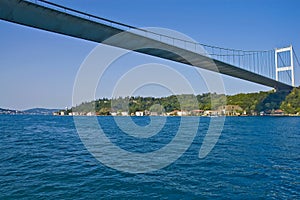 Bridge across Bosphorus in Turkey photo