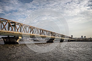 Bridge across Danube - Belgrade, Serbia.