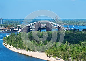 Bridge across the Dnieper in Kiev