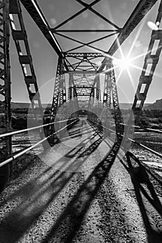 Bridge Across a Dry Creek Bed after Monsoon Season