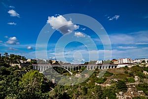 Bridge across gorge at Laterza, Italy