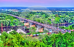 Bridge across the Klyazma River in Vladimir, Russia photo