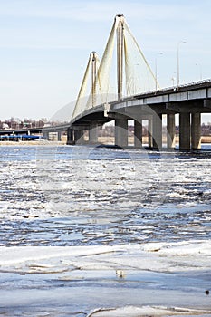 Bridge across Mississippi River in Alton