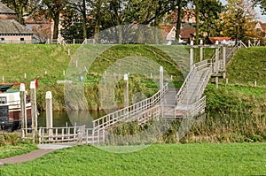 Bridge across the moat