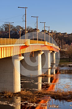 Bridge across the river, Vilijampole Kaunas Lithuania