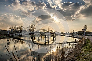 Bridge across the Rotte river