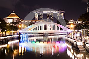 Bridge across the Singapore river