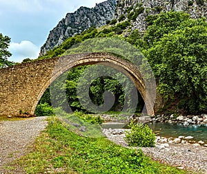 Bridge of Agios Vissarionas in Meteora, Thessaly