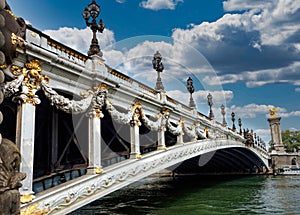 bridge of alexander the third in paris