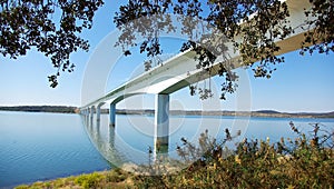 Bridge on the Alqueva lake. photo