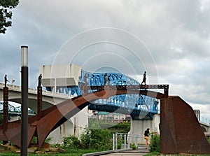 Bridge and Art at the Tennessee River, Chattanooga