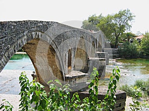 Bridge of Arta at Arachthos river Epirus Greece