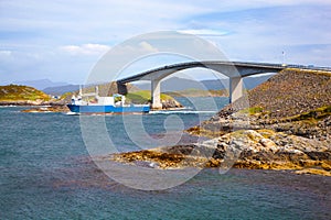 Bridge on Atlantic road Norway