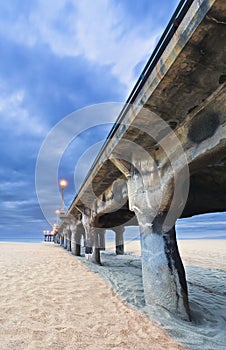 Bridge on the beach