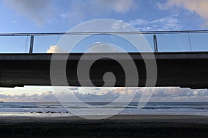 bridge on a beach of Las Palamas