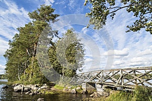 Bridge in a beautiful landscape photo