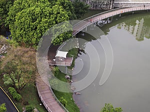 A bridge with beautiful reflections