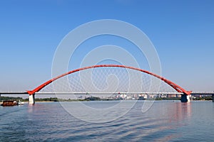 Bridge Bugrinsky across the Ob River