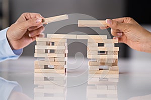 Bridge Building Using Wooden Blocks