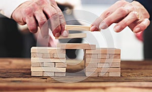 Bridge Building Using Wooden Blocks